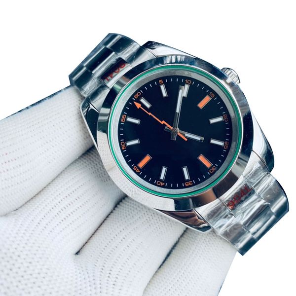 

mens watch automatic mechanical watch for mens designer watch 40mm full stainless steel strap watch wristwatch montre, Slivery;brown