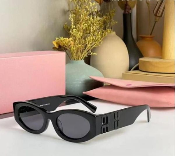 

miu sunglasses oval lenses cat eye leopard print personalized vintage board uv400 high beauty glasses 4 colors, White;black