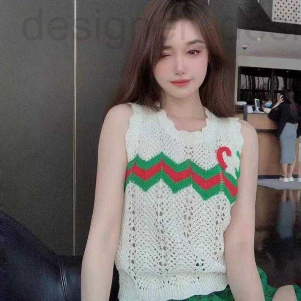 

women's knits & tees designer summer fashion -end women's knits wear designer t shirt shirts hollowed-out luxury g letter embroide, White