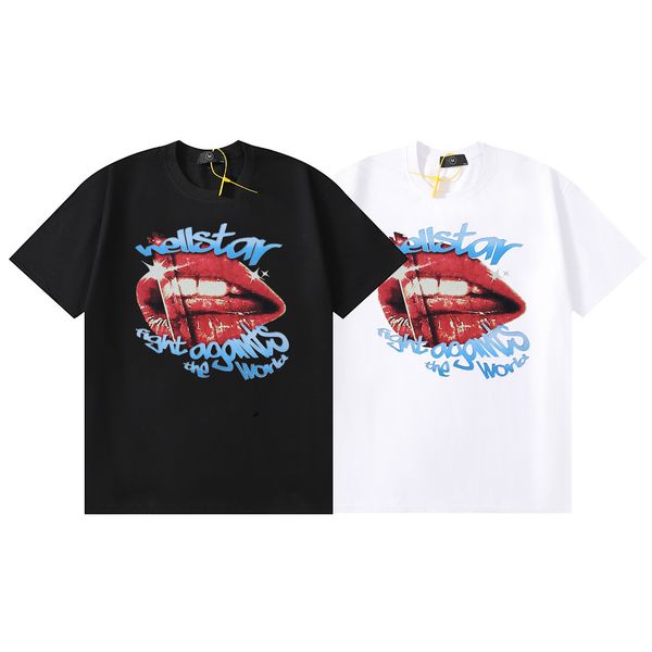 

hip hop tees t shirts short sleeve high street print men's plus tee t-shirt 2 colors, Black;brown