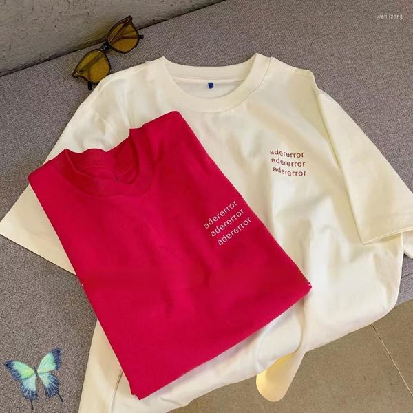 

t shirts arrival 2023 oioi shirt red khaki couple summer, White;black