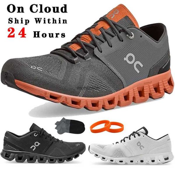 

new on cloud x running shoes for men women black white rust red swiss engineering breathable low lace up designer sneakers summer fashion sp