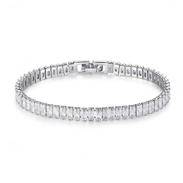 

new creative square zircon bracelet korean simple female, Silver