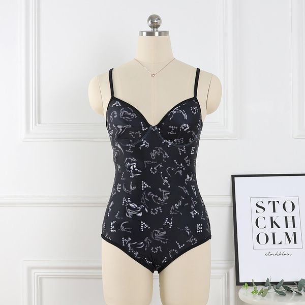 

new designer swimsuit for women girls one-piece swimsuit with letter bedazzle print swimwear beach bathing, White;black
