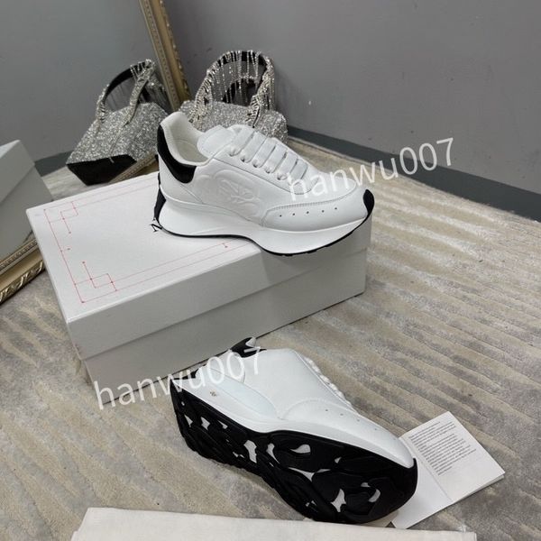 

woman fashion designer classics shoes sneakers casual shoes sports breathable flexible soft comfortable real leather2023, Black