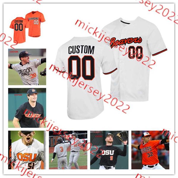 

travis bazzana oregon state beavers baseball jersey mikey kane custom mens micah mcdowell garret forrester gavin turley mason guerra kyle de, Blue;black