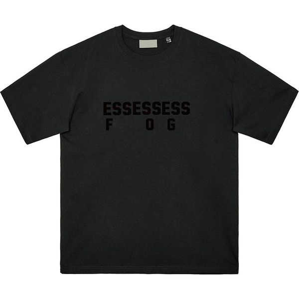 

t designer shirts shirt essent street casual essentail tshirt loose men women summer luxury shorts essen tshirts chest print tees essentiel, White