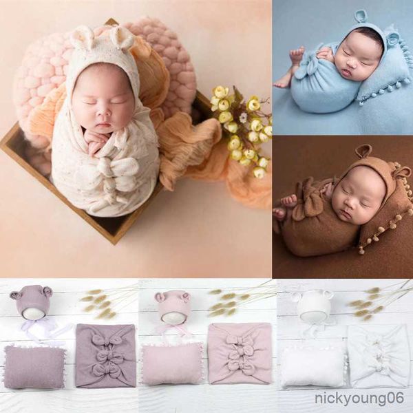 

sleeping bags newborn soft bag pillow bow-knot wraps blanket props hundred days p r230614