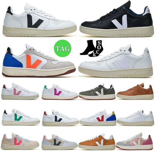 

veja designer shoes womens mens sneakers shoes classic white classic white vegetarianism fashion style original low-couples sneakers, Black