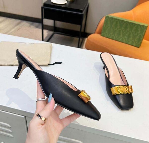 

designer men women sandals with correct flower box dust bag shoes snake print slide summer wide flat sandal slipper, Black