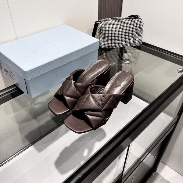 

womens designer sandal thick platform slides sandals bottom summer flat shoes casual beach sandale 0609, Black