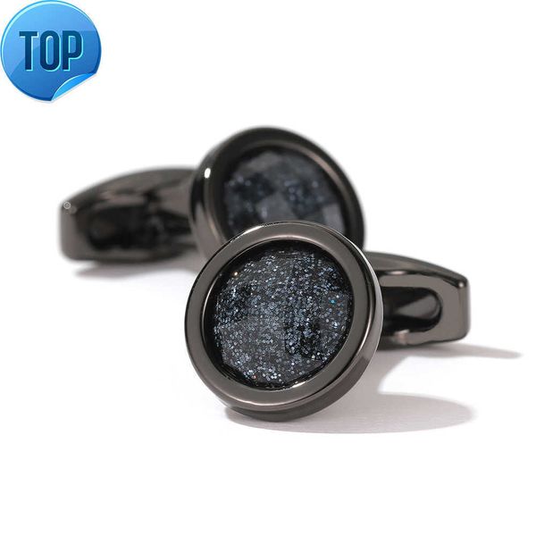 

men's cufflinks are popular. grey star pattern round grey shirt. sleeve nail button xk22s042, Silver