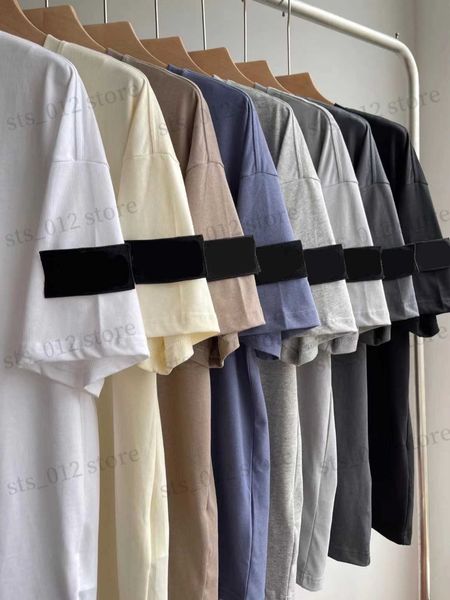 

designer men's t-shirts t shirt shirtstone summer menswear breathable loose letter print lovers street fashion t-shirt loose size large, White;black