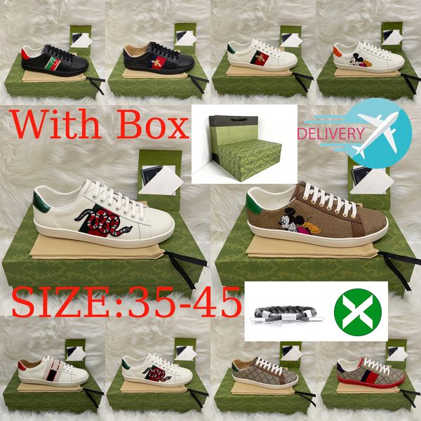 

womens mens shoes bee ace sneakers low casual shoe with box sports trainers designer tiger embroidered black white green stripes jogging wom