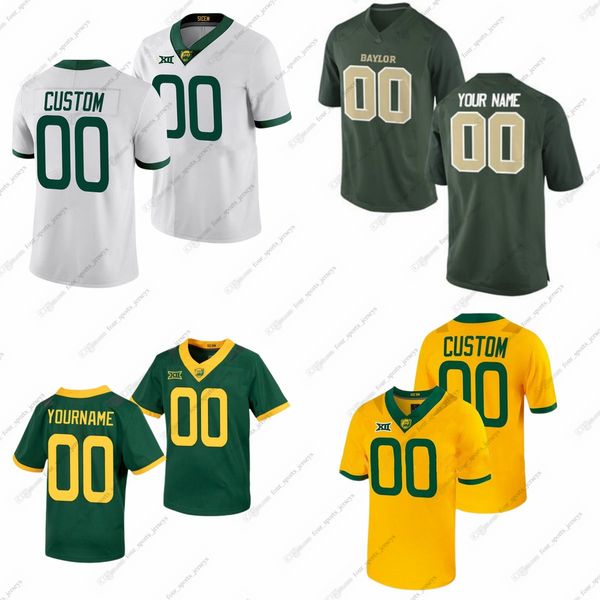 

custom ncaa baylor bears college football jerseys mike singletary del shofner robert griffin lll santana dotson ray crockett gary green, Black