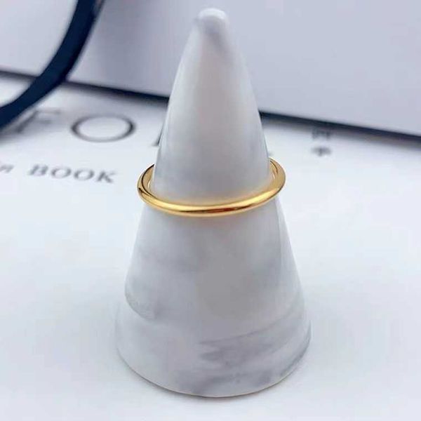 

high version fuliuyuan jewelry 18k gold ring au750 couple plain love to confession gift, Silver