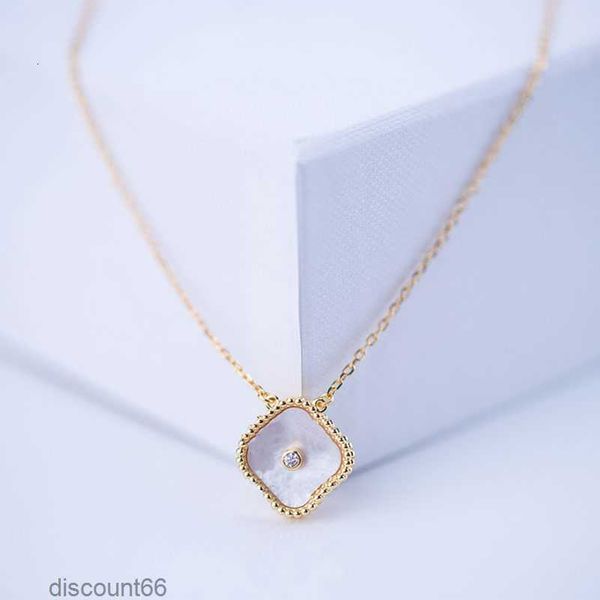 

heart necklace fashion classic four leaf clover necklaces pendants mother-of-pearl stainless steel plated 18k for women girls valentines eng, Silver