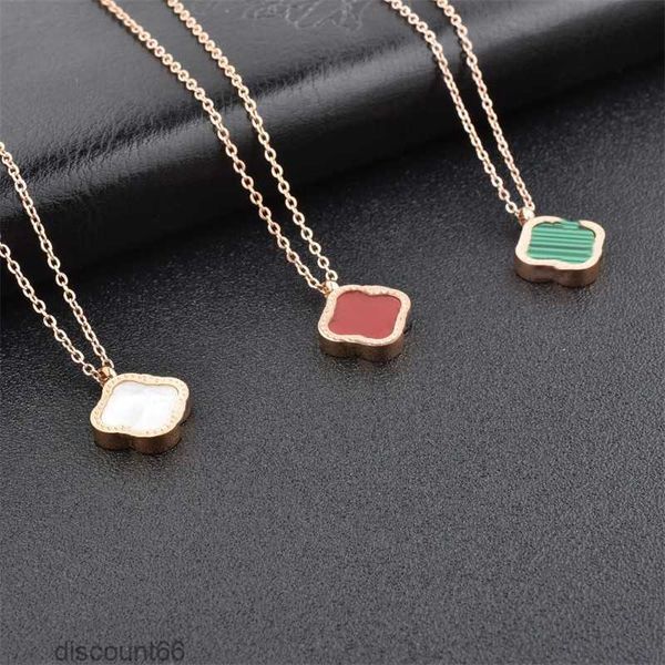 

classic fashion pendant necklaces for women elegant 4/four leaf clover locket necklace highly quality choker chains designer jewelry 18k ste, Silver