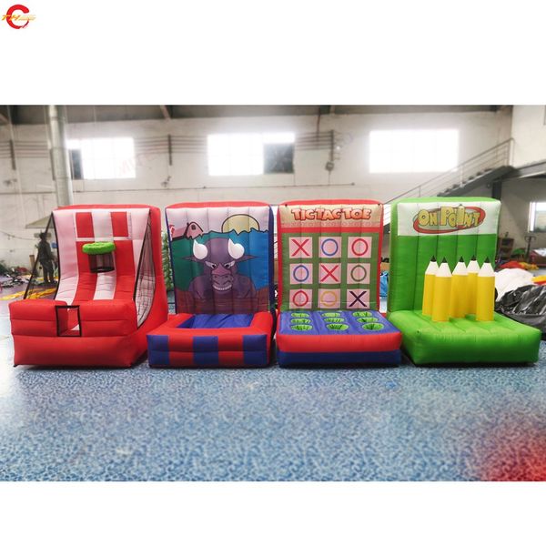 

delivery outdoor activities commercial 4 in 1 inflatable carnival games for sale