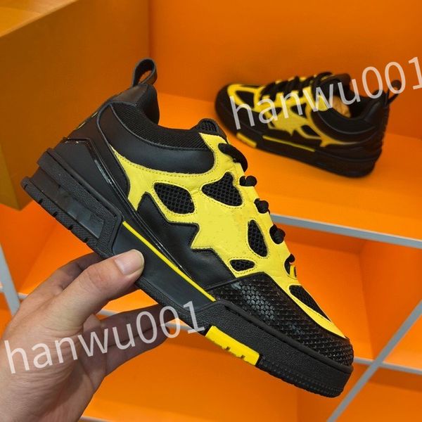 

new luxurys loafer shoes for women's crystal women's trainer sneakerdesigner striped fashion retro leather men's sneakers, Black