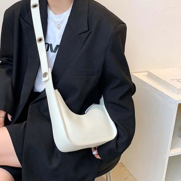 

evening bags luxury crossbody for women 2023 leather lemon color shoulder bag casual satchels wide straps fashion handbag