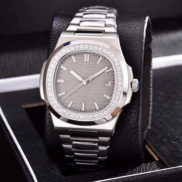 

2023 new fashion luxury men's lightning series automatic mechanical watch 40mm full stainless steel watch sapphire waterproof watchs me, Slivery;brown