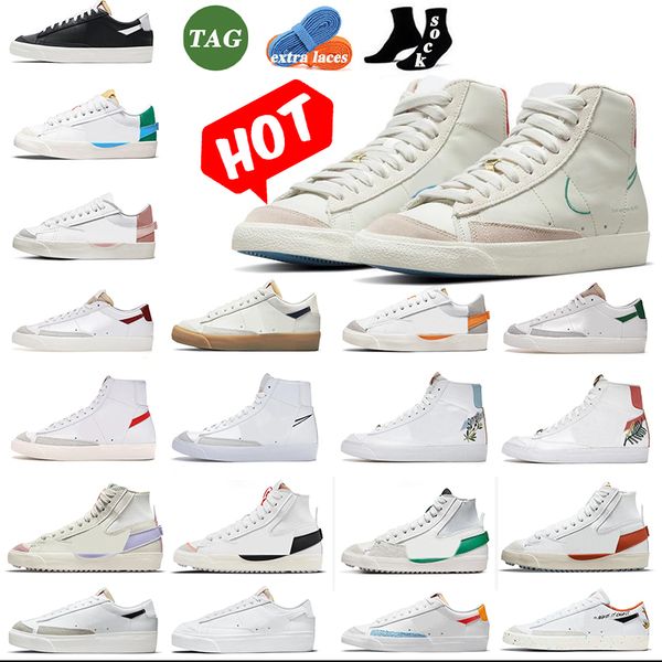 

designer running shoes 77 sneakers plate-forme mid 77 blazer shoes casual shoes mens trainers shoe platform sneakers vintage blazers multi c