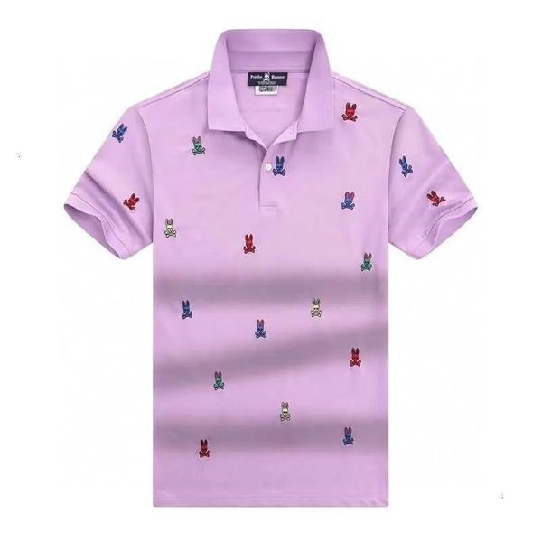 

psycho rabbit designer mens polos luxury mens t shirt fashion striped polo collar and striped short sleeve skull rabbit high street simple c, White;black