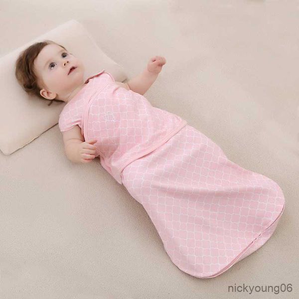 

sleeping bags soft baby swaddle muslin blanket cute animal printed newborn infant boys girls zipper wrap r230614