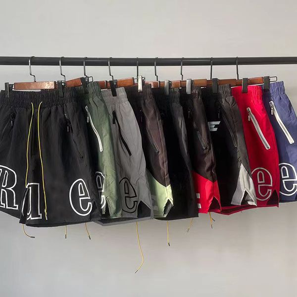 

mens shorts 2023 womens designers rhude shorts summer fashion streetwears clothing quick drying sportswear letter printing board beach pants, White;black