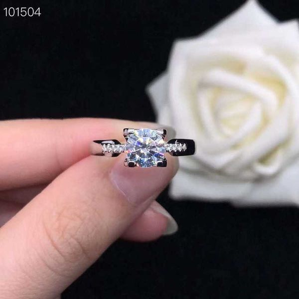 

original designer mosan diamond sterling silver s925 small man waist ox head ring card smiling face d color vvs set in america