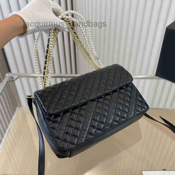

ch an el luxury shoulder bags women classic flap handbags women's pearl strap underarm bag leather designer chain handbags 220902