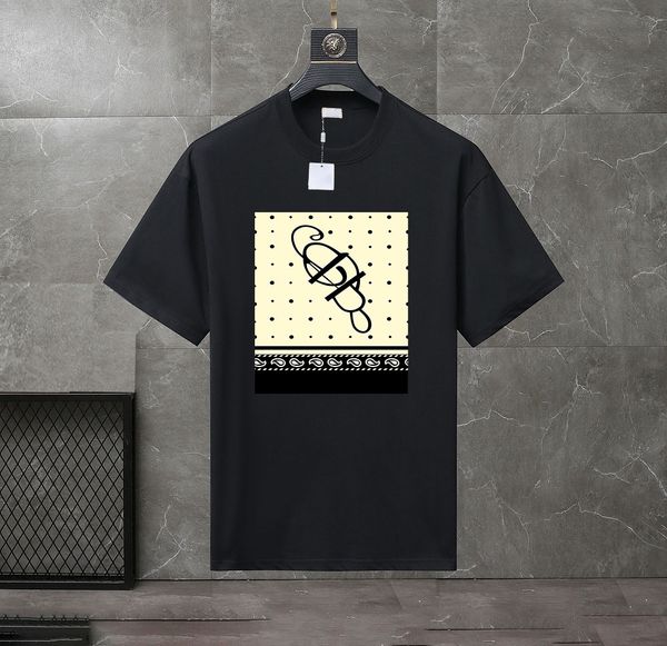 

2023 summer men's and women's fashion and leisure brand temperament joker soft cartoon letter printed t-shirt size xs-4xl#am77, White;black