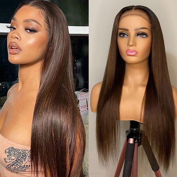 

honey brown human hair wigs straight lace front wig with baby hair for black women brazilian remy hair 13x4 lace frontal wig, Black;brown