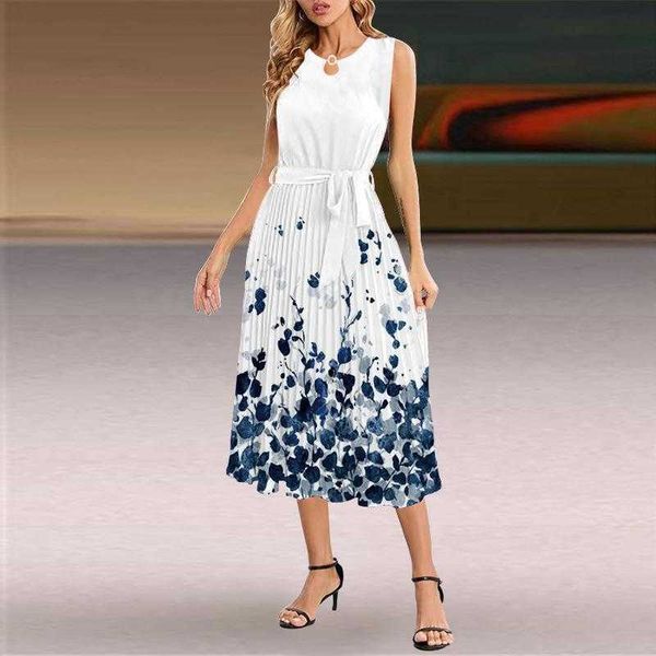 

womens summer dress thin belt sleeveless pleated skirt, Black;gray