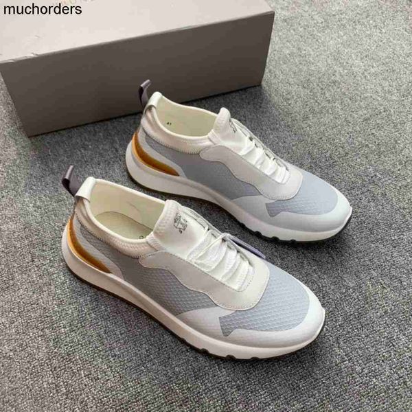 

new brunell c spring summer lace up casual sports men's shoes perforated breathable running shoes premium leather shoe sizes, Black
