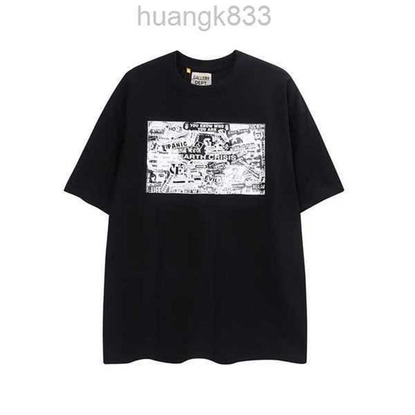 

mens t shirts women designer galle depts t-shirts cottons man s casual shirt luxurys clothing street shorts sleeve clothesu3lj, White;black