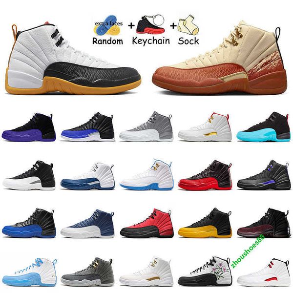 

new jumpman 12 12s xii basketball shoes 25 years in china flower white black reverse flu game stealth hyper royal stone blue sneakers