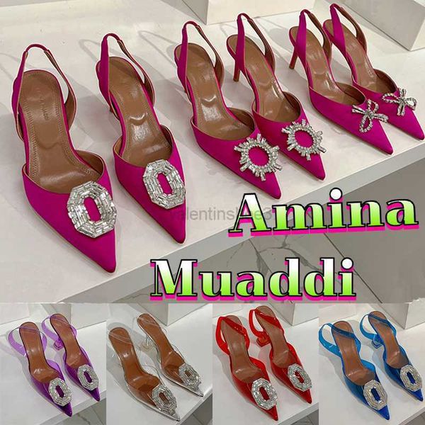 

muaddi womens amina sandals designer high heels clear rosie begum crystal embellished pumps camelia glass silk sling heel mules womens luxur, Black
