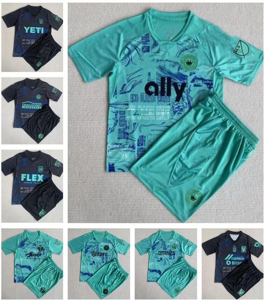 

2023 kids houston timbers dynamo soccer jerseys inter st.  ouis city miami 23 24 new york city philadelphia fc cincinnati union columbus fo, Black;yellow