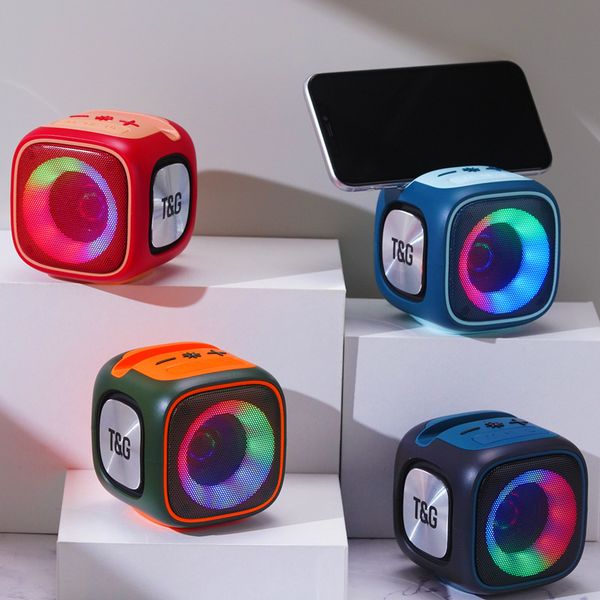 TG359 wireless Bluetooth speaker, supporting RGB lighting, TF card, FM radio, TWS coupler, outdoor portable waterproof Handsfree Music Loudspeaker