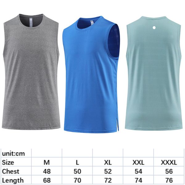 

ll-0605 men's yoga outfit gym vest clothing summer exercise & fitness wear sportwear running sleeveless shirts fast dry breathable, White;black