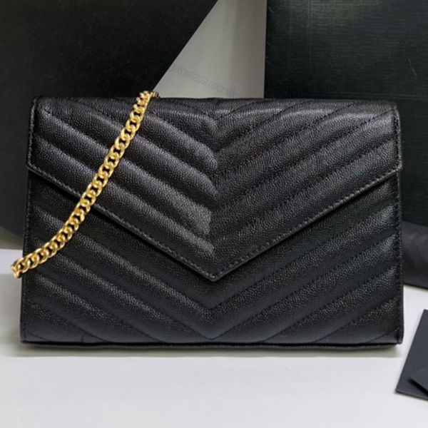

fashion shoulder bags chain wallet woc crossbody grain embossed leather messenger bag handbag wallet designer luxuries flap bag leather 22.5