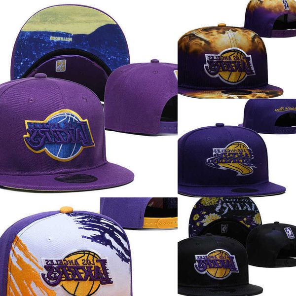 

snapbacks los angeles''lakers''basketball hats sports caps adjustable fit hat, Black;white