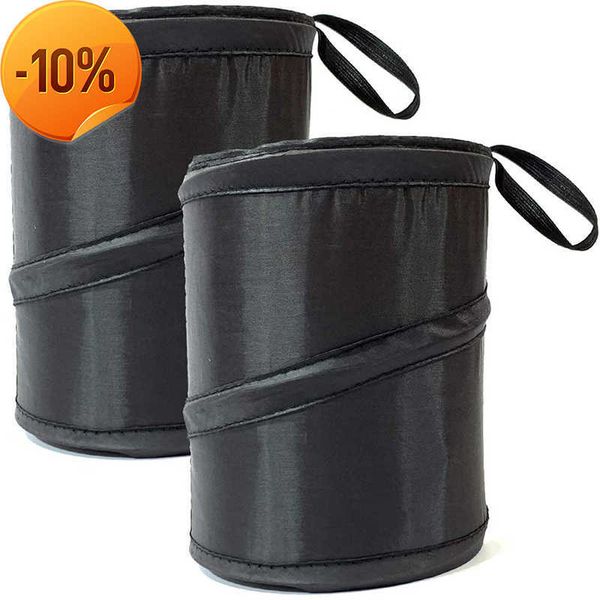 

wholesale car trash portable vehicle garbage can foldable pop-up waterproof bag waste basket waste bins tools interior accessories