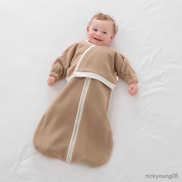 

sleeping bags baby bag winter warm sleepwear sleeveless with detachable coat carrycot children pajama blanket r230614