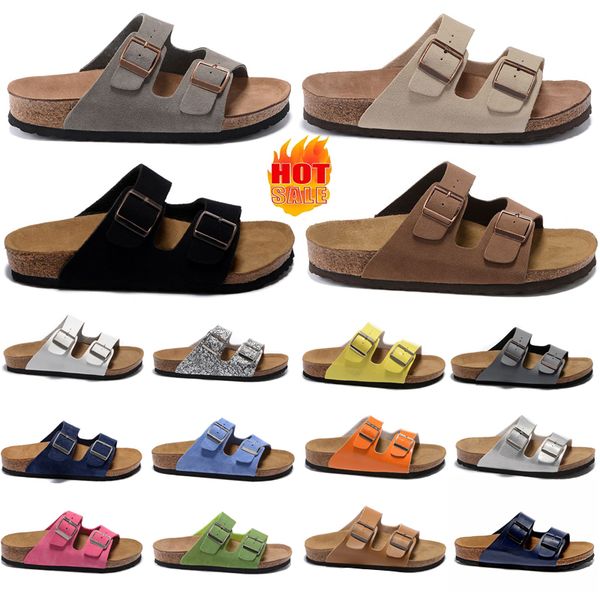 

designer sandals boston clogs famous women mens sliders arizona sandal suede snake leather slide clog flip flops slipper, Black