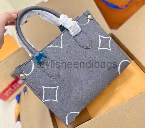 

stylisheendibags designer totes handbags leather embossed flower onthego gm mm shopping handbag purse shoulder cross body female backpack