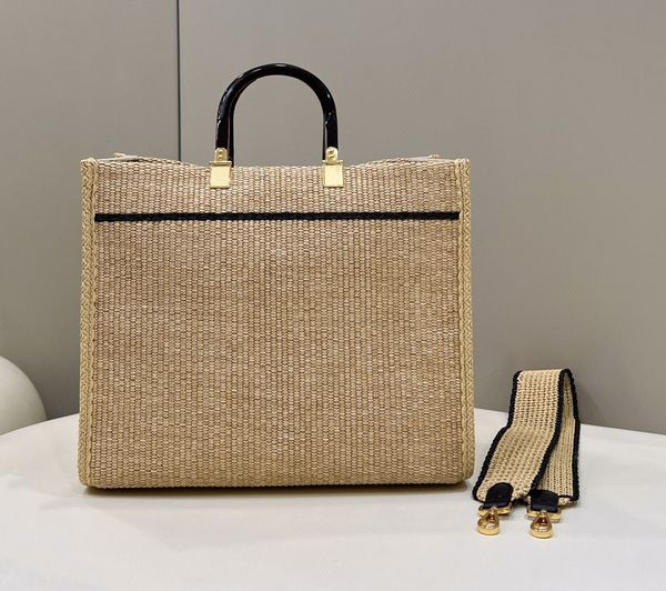 

handbags summer sunshine designer totes hand or shoulder slung removable shulder strap the embroidery craft shopping straw plaiting knit wom