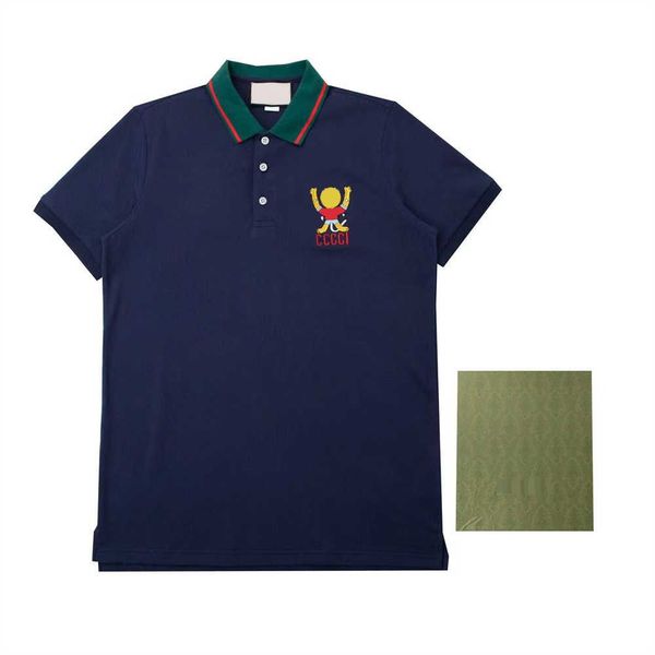 

designer 2023 new polo shirt men crocodile embroidery logo big size s-3xl short sleeve summer casual cotton polo shirts mens 006, White;black